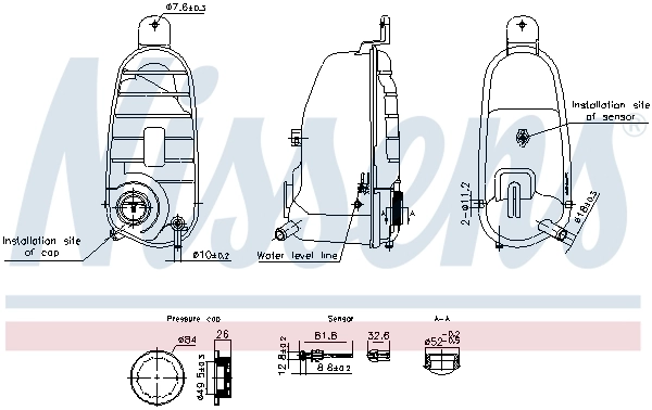 Бачок системи охолодження C2P25607 Jaguar