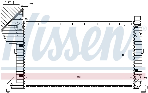 Радіатор 62664A Nissens