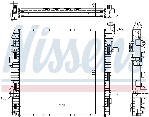 Радіатор 62626A Nissens