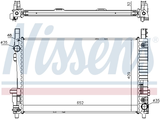 Радіатор 62799A Nissens