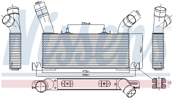 Купити 3S145012 AND Радіатор интеркуллера