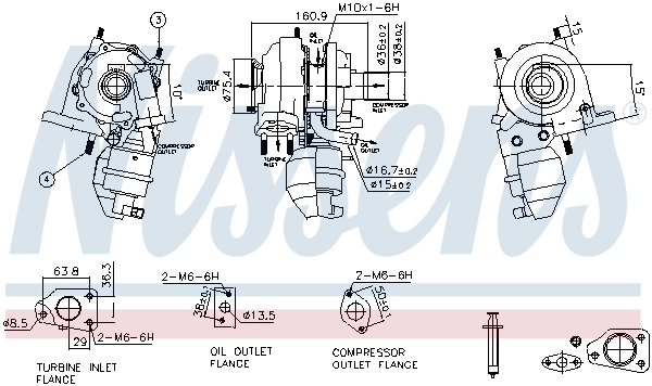 Турбіна Kamoka 8600108 ціна, від 387.29 USD