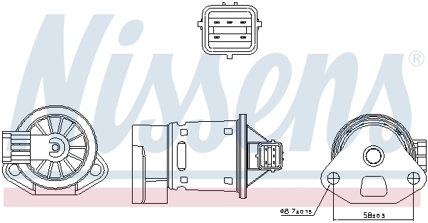 Клапан EGR рециркуляції газів Nissens 98246