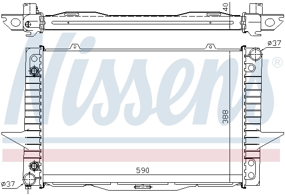 Радіатор охолодження Nissens 65535A