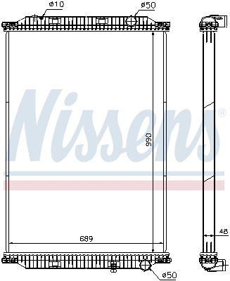 Радіатор 637850 Nissens
