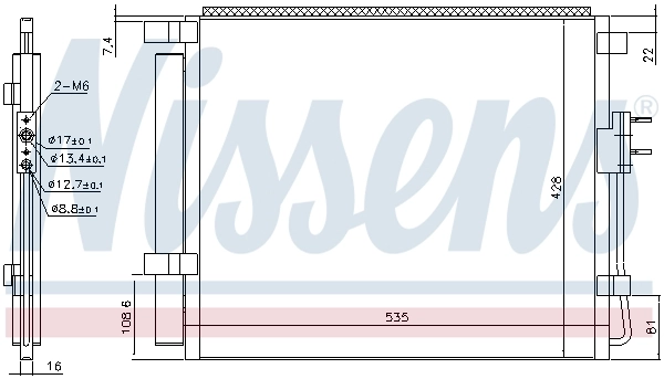 940391 Nissens Конденсатор