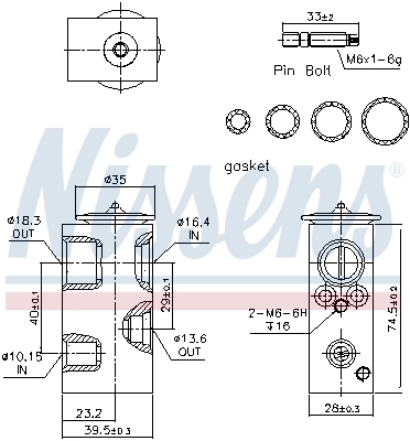 Клапан TRV, кондиціонера Nissens 999342