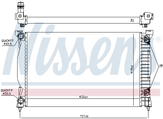 Радіатор охолодження Nissens 60305A