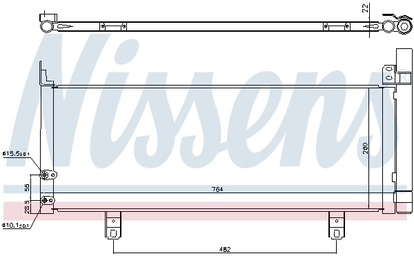 Радіатор охолодження кондиціонера Nissens 940639