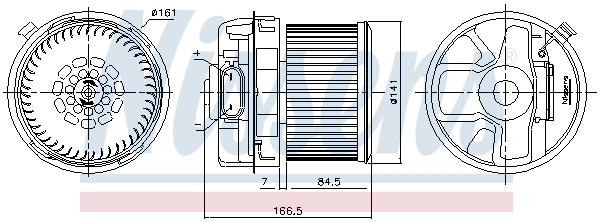 Моторчик пічки Nissens 87351