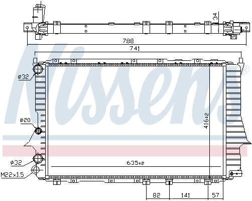 Радіатор 60460 Nissens