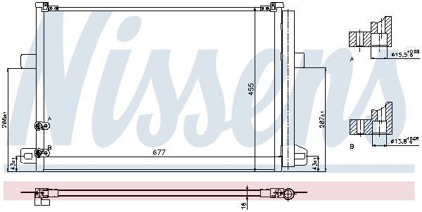 Конденсатор кондиціонера Nissens 940225 ціна, від 92.67 USD