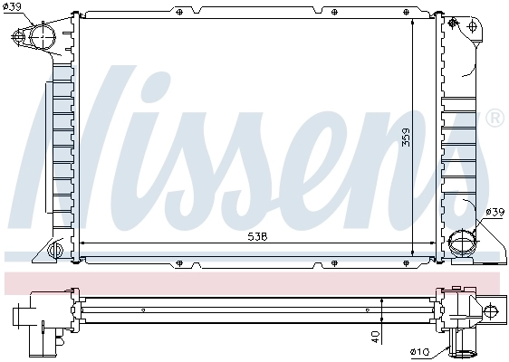 Радіатор 62080A Nissens