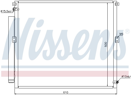 Радіатор охолодження кондиціонера Nissens 940167