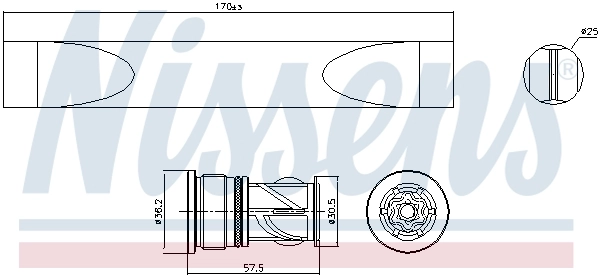 Ресивер-осушувач кондиціонера DFD17004 REMA-PARTS