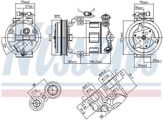Насос кондиціонера Nissens 890185