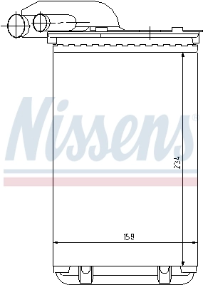 Радіатор обігрівача Nissens 73252
