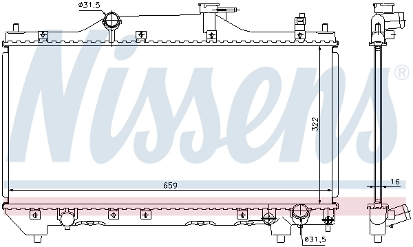 Радіатор 64640A Nissens