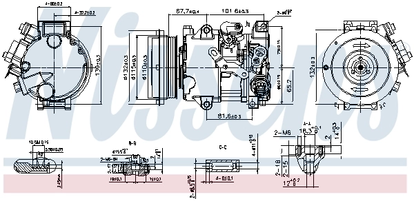 890808 Nissens Компресор холодоагенту