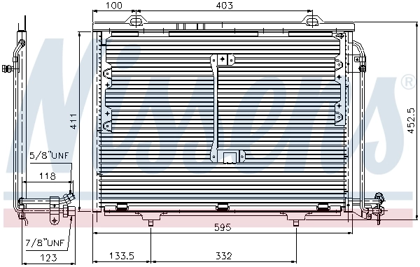 Конденсатор кондиціонера Nissens 94284 ціна, від 96.50 USD