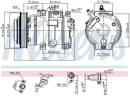 Насос кондиціонера Nissens 890882