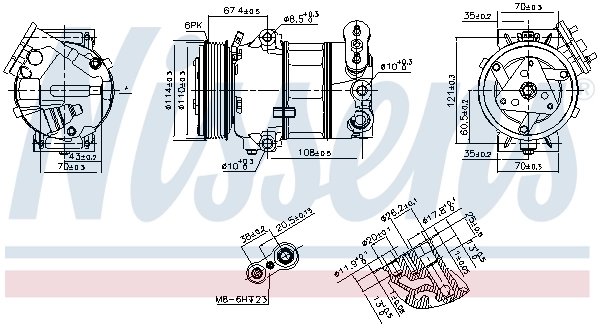 Насос кондиціонера Nissens 890339