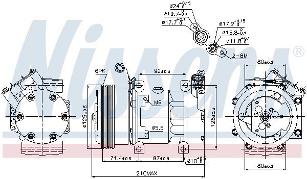 89159 Nissens Компресор холодоагенту