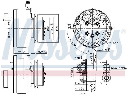 Насос кондиціонера Nissens 890368