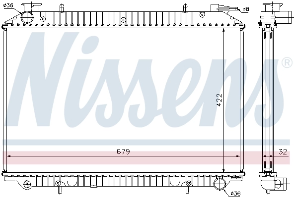 Радіатор 62908A Nissens