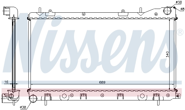 Радіатор 67706A Nissens