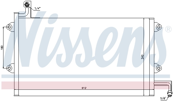 Радіатор кондиціонера 94164 Nissens