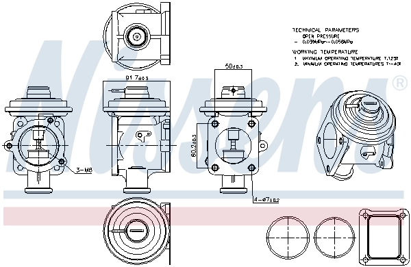 Клапан EGR рециркуляції газів Nissens 98219