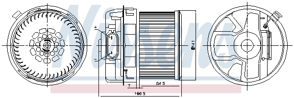 Моторчик пічки Nissens 87260