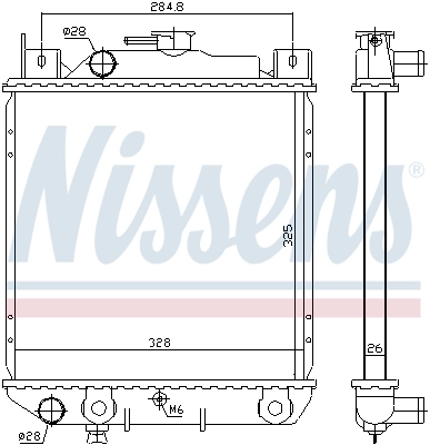 Радіатор 64083 Nissens