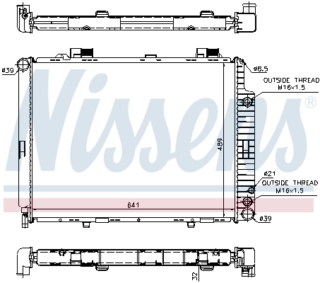 Радіатор 62691A Nissens