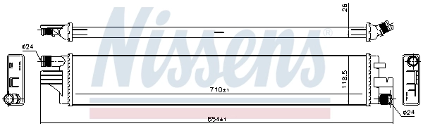 Радіатор охолодження, додатковий Nissens 630794 ціна, від 98.76 USD