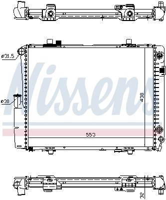 Радіатор 62582A Nissens
