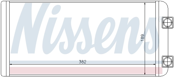 Радіатор обігрівача Nissens 73643
