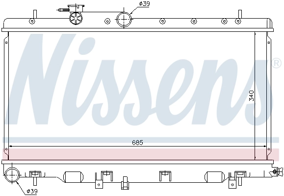 Радіатор 67709 Nissens