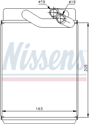 Радіатор обігрівача Nissens 77616
