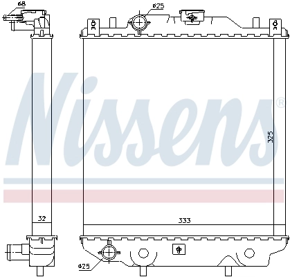 Радіатор 64174A Nissens