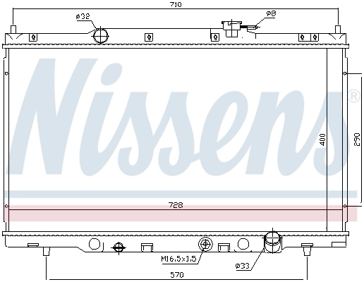 Радіатор 68103 Nissens