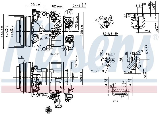 Компресор системи кондиціювання Nissens 890156 ціна, від 387.74 USD
