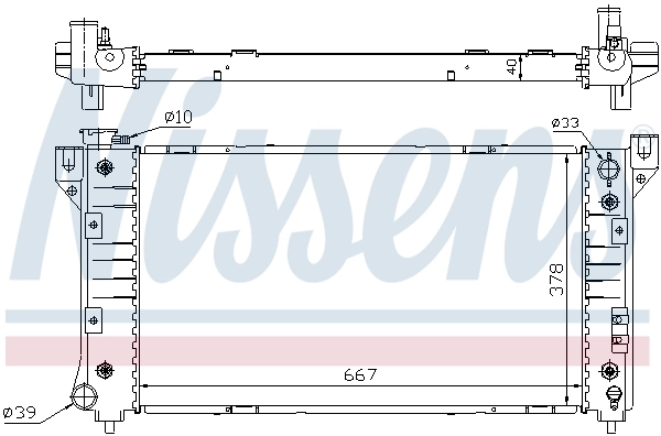 Радіатор охолодження Nissens 60999A