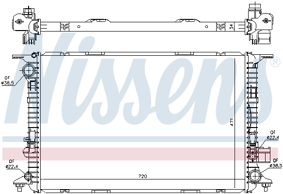 Радіатор охолодження Nissens 60327