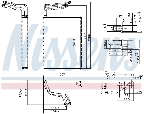 Випарник Nissens 92361