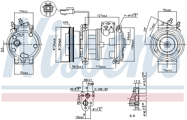 89382 Nissens Компресор холодоагенту
