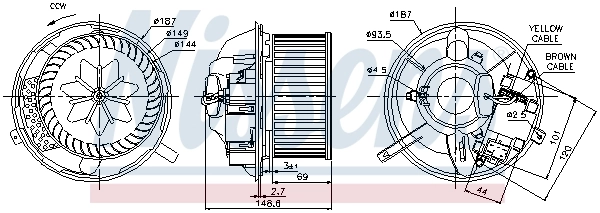 Моторчик пічки Nissens 87072