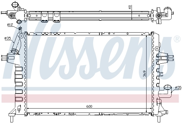 Радіатор 63021A Nissens