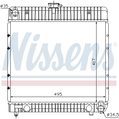 Радіатор 62710 Nissens